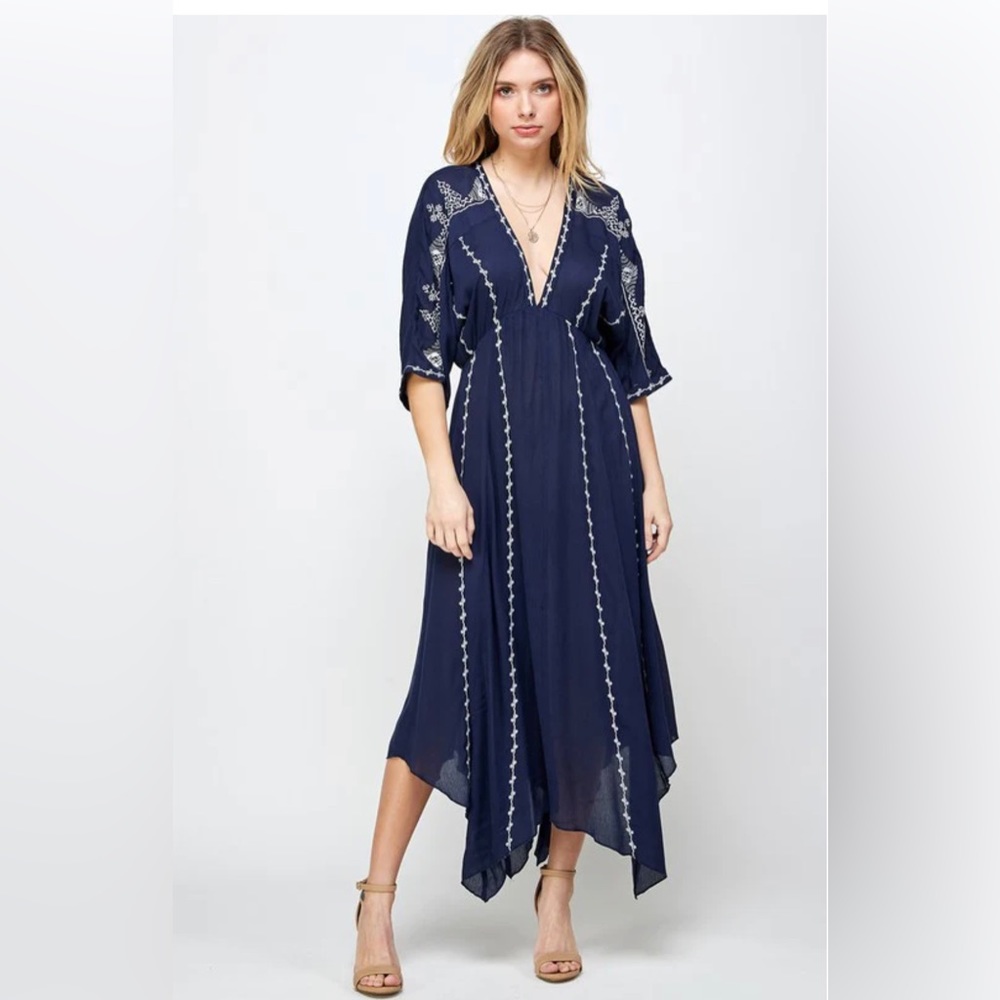 Navy Blue Maxi Dress